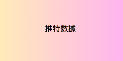 推特數據