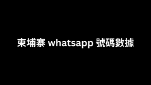 柬埔寨 whatsapp 號碼數據 